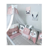 Baby Star Σετ προίκας κρεβατιού Tiny Friends Σάπιο Μήλο 3τμχ